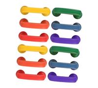 KONTONTY 6-Pack Kids Whisper Phones Toy Set Colorful Reading Auditory Feedback Device for Speech Therapy Red Yellow Blue Green Orange Purple for Preschool and Kindergarten Classroom