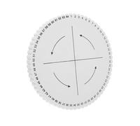 KONTONTY 64 Slot Braiding Disk Round Kumihimo Board with Thick Sturdy Plate for String Bracelet Weaving Suitable for Beginners and Professionals