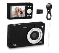 KONTONTY 64gb Vintage Digital Camera for Boys and Girls Teens Point-and-shoot Camera Card Compact Retro Design for Students and Boy Girl Photography