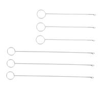 KONTONTY 6pcs Crochet Hooks for Carpet Rug and Sweater DIY Long Handle Counting Crochet Tools with Instant Locking Smooth Polished Hooks for Beginners and Experienced Knitters