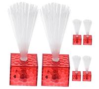 KONTONTY 6pcs Fiber Optic Lights Table Centerpieces Decorative LED Lamps for Party Wedding Ambience Colorful Mini Fiber Light for Living Bedroom