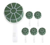 KONTONTY 6pcs Large Wedding Bouquet Holder with Floral Foam Block Ergonomic Foam Handle for Brides and Bridesmaids Stable Posy Base for Fresh Artificial Flower Arrangements Indoor and