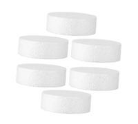 KONTONTY 6pcs Polystyrene Foam Cylinders Lightweight Craft Discs for Cake Decorating DIY Sculpture Christmas Crafts and School Art Projects