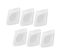 KONTONTY 6pcs Push Button Guard and Switch Wall Box Set Dustproof Push Button Protective Covers for Embedded Switches for Appliance Replacement Parts