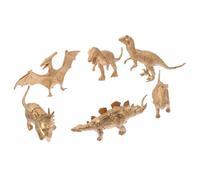 KONTONTY 6pcs Realistic Dinosaur Models Educational Home Ornaments for Desktop Decoration and Playful Geology Enthusiasts Made From Safe Environmental