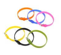 KONTONTY 6pcs Silicone Straps for Wristwatches Colored Watchbands Comfortable Supple Replacement Bands for DIY Smartwatch Wristbands in Yellow Green Black