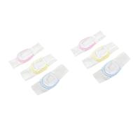KONTONTY 6pcs Soft Reusable Nappy Liners Boy Girl Diaper Fixing Tape Safety Belt Comfortable Fasteners
