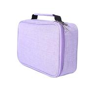 KONTONTY 72holes Pencil Case High Capacity Solid Color Square Canvas Pencil Bag for Art Supplies for Students and Artists Design for Organizing and Markers