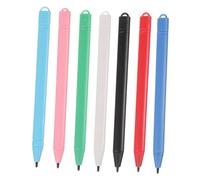 KONTONTY 7pcs Lcd Drawing Tablet Stylus Pen Durable Lightweight Writing Tools for Adults Includes Black Red Blue Green White Light Blue Pens Sketching Doodling