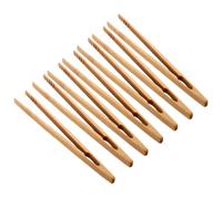 KONTONTY 7Pcs Wooden Tweezers for Educational Fine Motor Skill Development Tools Safe Wooden Design for Home Learning and Grasp Ability Training
