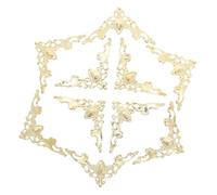 KONTONTY 80pcs Vintage Metal Book Corner Protectors Iron Triangle Edge Guards for Scrapbooks Photo Albums Jewelry Boxes Furniture Edge Covers Decorative Corner Reinforcement