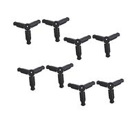 KONTONTY 8pcs Folding Phone Tripod and Tabletop Camera Holder with 1/4 Inch Screw Portable Mini Desktop Smartphone Stand for Travel and Broadcasting