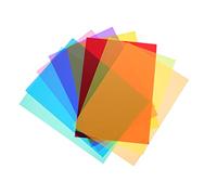 KONTONTY 8pcs Matte Pvc Thin Films for Reading Random Colors Useful Dyslexia Tools and Tracking Rulers for Students Practical Reading Accessories