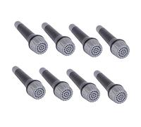 KONTONTY 8Pcs Microphone Model Plastic Candy Color Musical Party Props Lightweight Performance Halloween Costume Bar Random Color