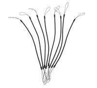 KONTONTY 8pcs Stylus Pen Lost Hanging Ropes Convenient Spring Lanyard for Secure Pen Storage for Handwriting Drawing and Tablet Use Black