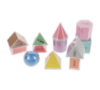 KONTONTY 8pcs Transparent Geometry Solids Set for Interactive Math Manipulatives for Volume Measurement and Early Education Geometric Shapes for Engaging Learning Activities