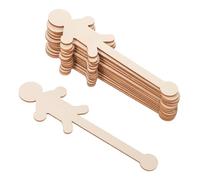 KONTONTY 90pcs Wooden People Cutouts for DIY Crafts Unfinished Boy Girl Shapes Natural Wood Slices for Holiday Party Decorations Creative Art Supplies for Painting and Home Decor