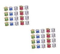 KONTONTY 96pcs Colorful Glitter Mini Drum Ornaments Hanging Christmas Tree Decorations for Festive Celebrations for Home and Event Decor