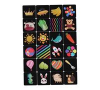 KONTONTY Activity Flash Cards High Contrast Visual Development Cards for Boy Girl Montessori Sensory Learning for Newborns Aged Years Interactive Educational Play Supports Visual Tracking