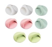 KONTONTY Adhesive Door Handles Replacement for Old Or Broken Handles for Drawer and Desk Drawer 8pcs Easy Punch-Free Installation Plastic Material Suitable for Kitchen Cupboards