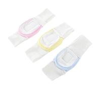 KONTONTY Adjustable Reusable Diaper Straps 3pcs Cotton Infants Diaper Tape Safety Fixing Belt Elastic Strips Nappy Accessories