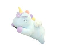 KONTONTY Adorable Unicorn Plush Pillow Dreamy Green Stuffed Animal Doll for Birthday Soft Cuddly Companion for Boys and Home Decor