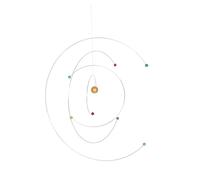 KONTONTY Atom Model Hanging Mobile Science Project Planet Model Educational Space Decor for Adults and Playroom Home Accent