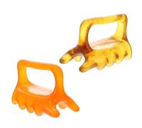 KONTONTY Beeswax Back Shoulder Massagers 2Pcs Resin Body Massage Tools for Muscle Relaxation and Meridian Acupoint Therapy 3.54X2.56X2.17 Inch