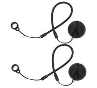 KONTONTY Black Elastic Cord for Stylus Pen Retractable Pen Holder Lanyard Lost Nonslip Silicone Ring