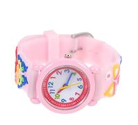 KONTONTY Boy Girl Cartoon Wristwatch Butterflies Design Boy Girl Learning to Tell and Comfortable for Everyday Use