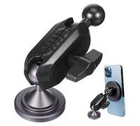 KONTONTY Car Phone Holder Ball Mount with 17mm Ball Joint, Aluminium Alloy Material, Simple Installation and Sturdy Construction, Suitable for Dashboard and Air Vent Use in Cars