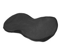KONTONTY Car Seat Heightening Pad Mesh Memory Foam Driving Cushion | Black Classic Design, Multi-position Use, Suitable for Professional or Shorter Drivers during Ride-hailing Journeys