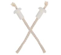 KONTONTY Ceramic and Cotton Thread Lamp Wick 2pcs Replacement Wicks for Alcohol and Kerosene Lamps with Fine Burning Effect and Simple Structure for Outdoor Lighting and Porch Use