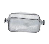 KONTONTY Clear Anti-static Waist Bag with Belt Large Capacity Storage Pouch for Hiking Camping Outdoor Activities Unisex Practical Waist Pouch for Phones and Small Items