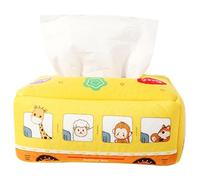 KONTONTY Colorful Montessori Sensory Tissue Box for Crinkle Pull with Soft Textures Early Education Activity for Problem Solving and Hand Coordination