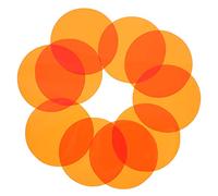 KONTONTY Colour Correction Light Sheet 10Pcs PET Film for Spot Lamp with Good Light Transmittance and Smooth Cutting Edge, Dazzle Color Sunset Atmosphere Design