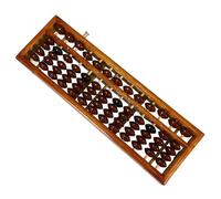 KONTONTY Column Abacus Chinese Style Counting Tool for School Students and Adults Educational Arithmetic Calculator for Mental Math Training and Memory Improvement