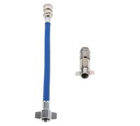 KONTONTY Compressed Air Hose Assembly with Blue Quick Connect Adapter Pneumatic High-Pressure Straight Air Compressor Coupler for Truck Dust Blower Intake Connector Pipe Compatible