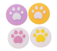 KONTONTY Controller Accessories 4 Pieces Silicone Joystick Cap Cat Claw Pattern Anti-slip Protect Your Controllers