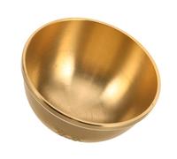 KONTONTY Copper Offering Bowl with Elegant Finish Multifunctional Incense Holder Ritual Plate for Meditation Altar Use Captivating Triple Moon Design for Spiritual Practices and Home Decor