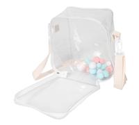 KONTONTY Cotton Doll Storage Bag Hanging Bag for Figures Portable Doll Storage Case Zipper Closure for Collecting and Displaying Action Figures Plush Toys