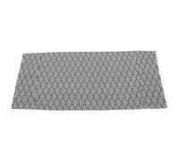 KONTONTY Cotton Linen Washing Machine Cover Washer Protective Dustproof Cover for Single Door Freezer 55x130cm Navy Blue Fish Scale Design Household Appliance Protector