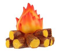 KONTONTY Creative Simulation Mini Campfire Lamp Flame-like Led Night Light for Home Decor Christmas Halloween Camping Decorative Table Light Vivid Flame Effect