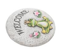 KONTONTY Decorative Stepping Stone Kit for Garden Walkways Round Cement Lawn Ornament for Outdoor and Villa Courtyard Reusable Garden Paving Slabs with Elegant Design for Pathways and