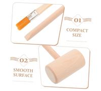 KONTONTY Digging Kit Wooden Archaeological Excavation Tools Set for Boys and Includes Medium Hammer Brush for Stem Learning Cognitive Development and Creative Play