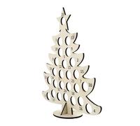 KONTONTY Diy Coloring Xmas Rack Wooden Chocolate Stand Advent Calendar Bulk Storage