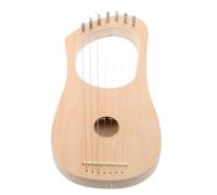 KONTONTY Diy Wooden Lyre Harp Kit Strings Lyre Harp Building Kit for Adults Unfinished Craft Project