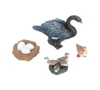KONTONTY Educational Plastic Swan Figurines for Realistic Simulated Goose Early Learning Life Cycle Models Safe Miniature Ocean Animal Figures for Cognition Development
