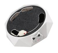 KONTONTY Electric Cat with Burrowing Mouse Action and Portable Abs Design Interactive Cat for Kitten Entertainment with Automatic Mouse Hunt Powered by 3 X Aa Batteries
