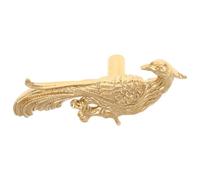 KONTONTY Elegant Brass Phoenix Bird Pull Handles Decorative Cabinet Knobs for Kitchen Wine Shoe Cupboards Multipurpose Animal Furniture Hardware Refined Brass Drawer Pulls